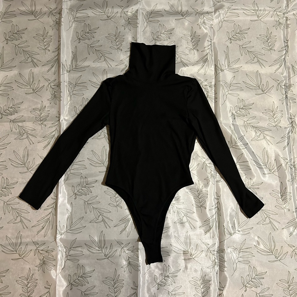 SHEIN black turtleneck body suit